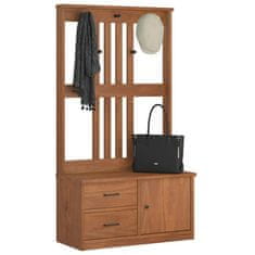 Vidaxl Drevo za dvorano SANDENS 87x40x159,5 cm masivni les bora