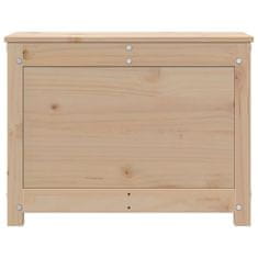 Vidaxl Škatla za shranjevanje 60x32x45,5 cm trdna borovina