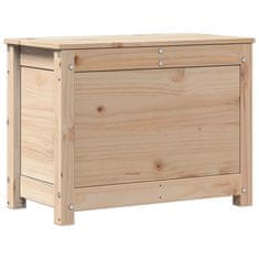 Vidaxl Škatla za shranjevanje 60x32x45,5 cm trdna borovina