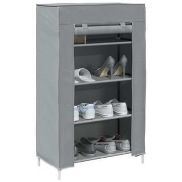 Vidaxl vidaXL Omarica za čevlje siva 60,5x30x97 cm netkano blago