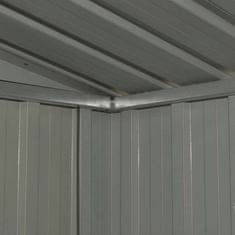 Vidaxl Vrtna skladiščna lopa antracitna jeklena 257x205x178 cm