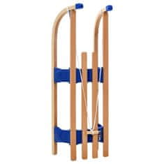 Vidaxl Zložljive sani iz lesa 110 cm