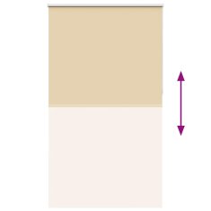 Vidaxl Roleta Blackout bež 140x230 cm Širina tkanine 136,6 cm
