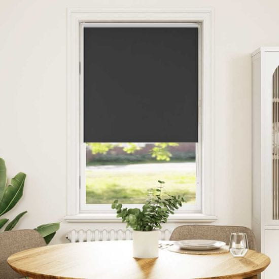 shumee vidaXL Rolo zatemnjena črna 70x175 cm tkanina širina 65,7 cm poliester