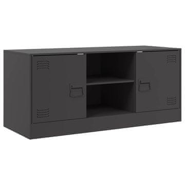 Vidaxl TV omarica črna 99x39x44 cm jeklo