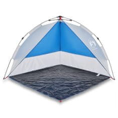Vidaxl vidaXL Šotor za na plažo, azurno moder, hitro postavljen, vodoodporen