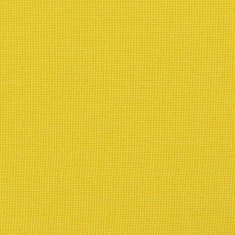 Vidaxl Stolček za noge svetlo rumen 60x50x41 cm blago