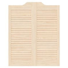 Vidaxl Swing Doors Louvred Design 1 par masivni les borovega lesa