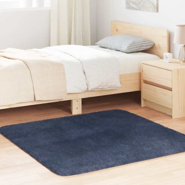 shumee vidaXL Visoka košata preproga NAVARRA mornarsko 120x120 cm poliester