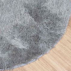 Vidaxl Visoka košata preproga NAVARRA srebrno siva 300x200cm poliester