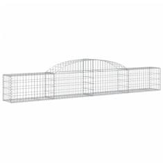 Vidaxl Obokane gabion košare 25 kosi 300x30x40/60 cm pocinkano železo