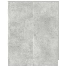 Vidaxl Omara za pralni stroj betonsko siva 71x71,5x91,5 cm