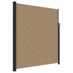 Vidaxl Zložljiva stranska tenda taupe 220x500 cm