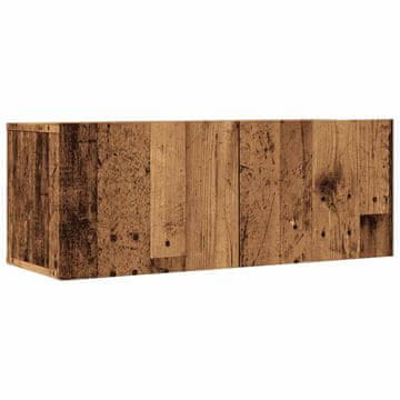 Vidaxl Stenske TV omarice 2 kosa starinski les 80x30x30 cm