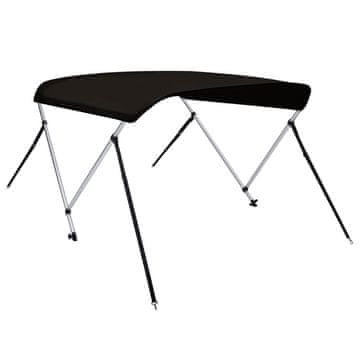 Vidaxl Bimini tenda z 2 lokoma črna 150x120x110 cm