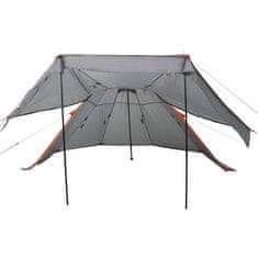 Vidaxl vidaXL Šotor tipi za 5 oseb, siv, vodoodporen