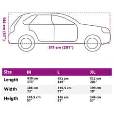 Vidaxl Avtomobilska prevleka za SUV s sponkami srebrna XL PEVA