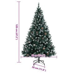Vidaxl Umetna novoletna jelka 150 LED diod 120 cm