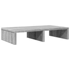 Vidaxl Stojalo za zaslon siva sonoma 50x27x10 cm inženirski les