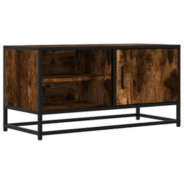 Vidaxl TV omarica sonoma hrast 80x34,5x40 cm inženirski les in kovina