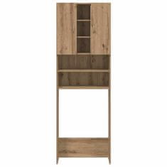 Vidaxl Omara za pralni stroj artisan hrast 64x25,5x190 cm