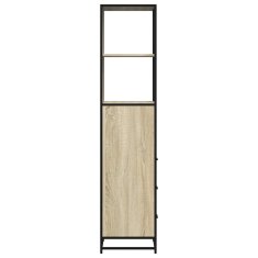 Vidaxl Kopalniška omarica sonoma hrast 35x37,5x166 cm inženirski les