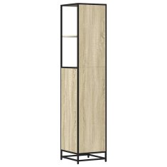 Vidaxl Kopalniška omarica sonoma hrast 35x37,5x166 cm inženirski les