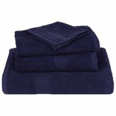 Vidaxl Komplet brisač 12-delni mor. modra 360 gsm 100% bombaž