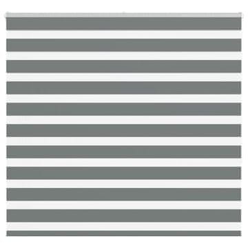 shumee vidaXL Zebra senčilo temno sivo 160x150 cm tkanina širina 155,9 cm