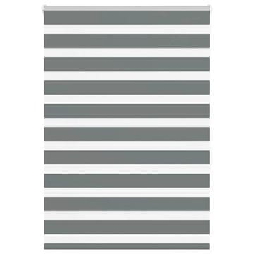 shumee vidaXL Zebra senčilo temno sivo 115x150 cm tkanina širina 110,9 cm