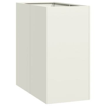 Vidaxl Sadilnik Bela 40x80x80 cm Jeklo