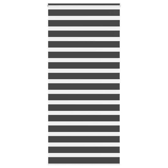 shumee idaXL Zebra senčilo črna 115x200 cm tkanina širina 110,9 cm poliester