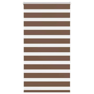 shumee vidaXL Zebra senčilo rjave 90x150 cm tkanina širina 85,9cm poliester