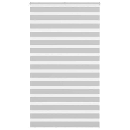 shumee vidaXL Zebra senčilo svetlo sivo 125x230 cm tkanina širina 120,9 cm