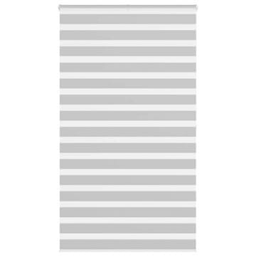 shumee vidaXL Zebra senčilo svetlo sivo 130x200 cm tkanina širina 125,9 cm