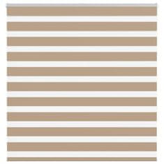 shumee vidaXL Zebra senčilo peščeno rjava 150x150 cm tkanina širina 145,9 cm