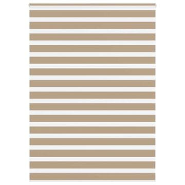 shumee vidaXL Zebra senčilo peščeno rjava 160x230 cm tkanina širina 155,9 cm