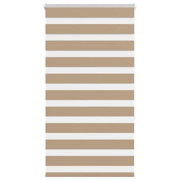 shumee vidaXL Zebra senčilo peščeno rjava 70x150 cm tkanina širina 65,9 cm