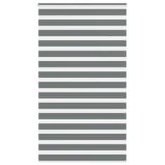 shumee vidaXL Zebra senčilo temno sivo 125x200 cm tkanina širina 120,9 cm