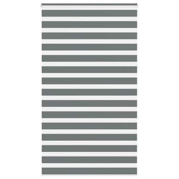 shumee vidaXL Zebra senčilo temno sivo 125x200 cm tkanina širina 120,9 cm