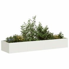 shumee vidaXL Sadilnik Bela 280x80x40 cm Jeklo