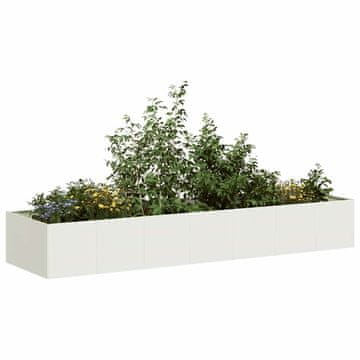 shumee vidaXL Sadilnik Bela 280x80x40 cm Jeklo