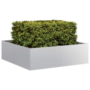 Vidaxl vidaXL Cvetlični lonec 100x100x30 cm pocinkano jeklo