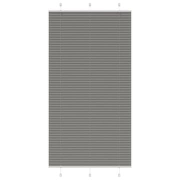 shumee vidaXL Plisirana žaluzija Antracit 110x200 cm Širina tkanine 109,4 cm