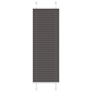 Vidaxl vidaXL Plisirana senčila črna 45x150 cm, širina blaga 44,4 cm