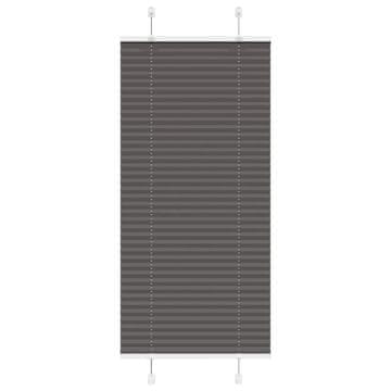 Vidaxl Plisirana žaluzija črna 60x100 cm Širina tkanine 59,4 cm
