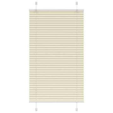 Vidaxl vidaXL Plisirana zavesa kremne barve 70x100 cm, širina blaga 69,4 cm