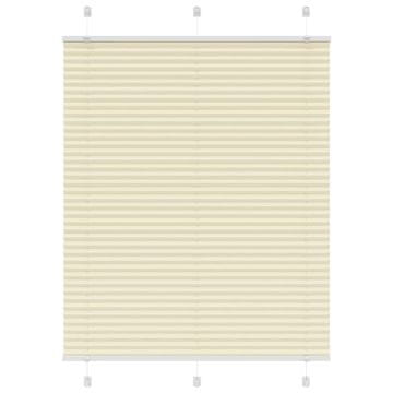 Vidaxl Plisirana žaluzija Cream 110x100 cm Širina tkanine 109,4 cm