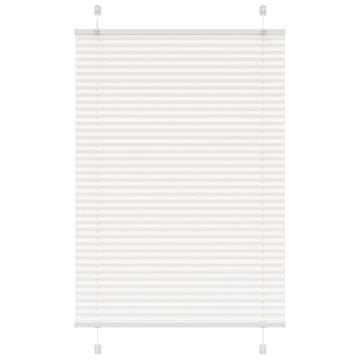 Vidaxl Plisirana žaluzija Bela 100x150 cm Širina tkanine 99,4 cm