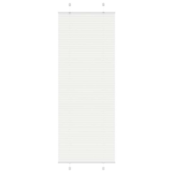 shumee vidaXL Plisirana žaluzija Bela 80x200 cm Širina tkanine 79,4 cm